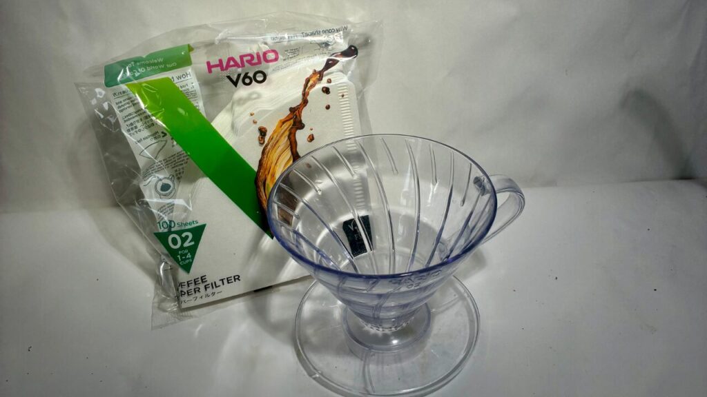 HARIO V60-02 透過式ドリッパーの全体写真